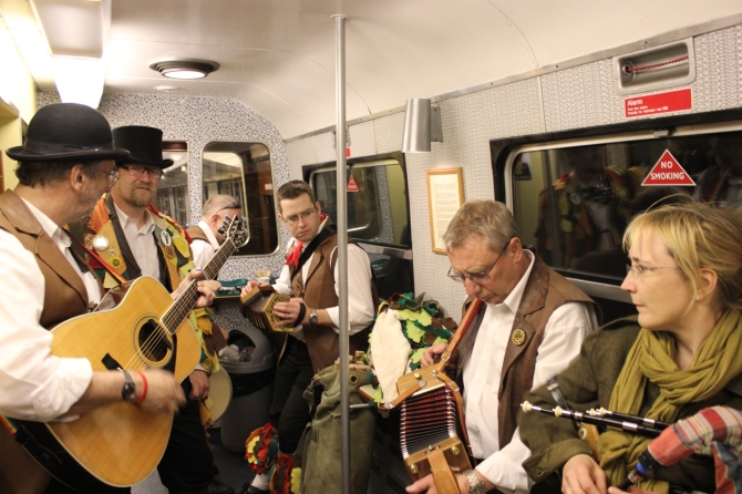 10. Finding the buffet car on the train was great fun. Food, ale and some music - as is the Lassington way :-)